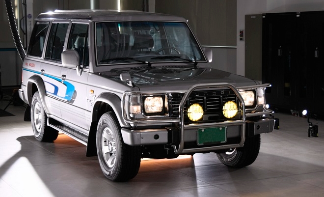 현대차가 올해초 MBC 예능 프로그램에서 진행한 갤로퍼 복원 프로젝트 차량. 출처=HMG저널.