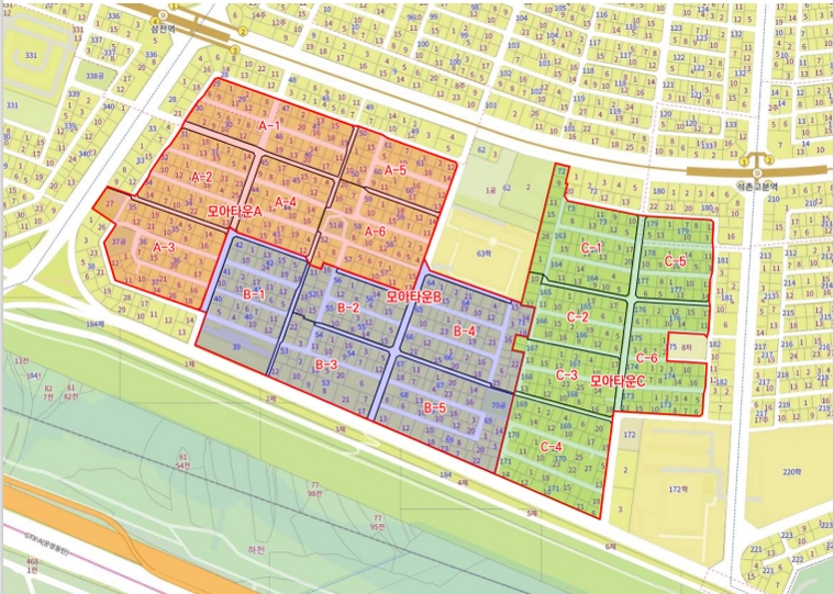 모아타운 구역도 / 사진제공=한국토지신탁