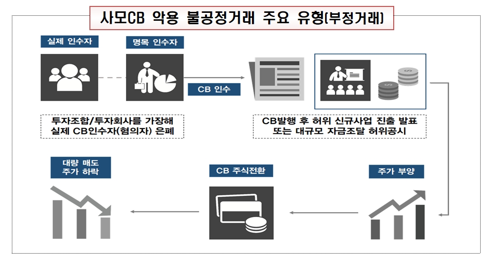 금융감독원이 사모 전환사채(CB)를 악용한 불공정거래 사건 40건 중 14건에 대한 조사를 완료했다. /자료제공=금융감독원