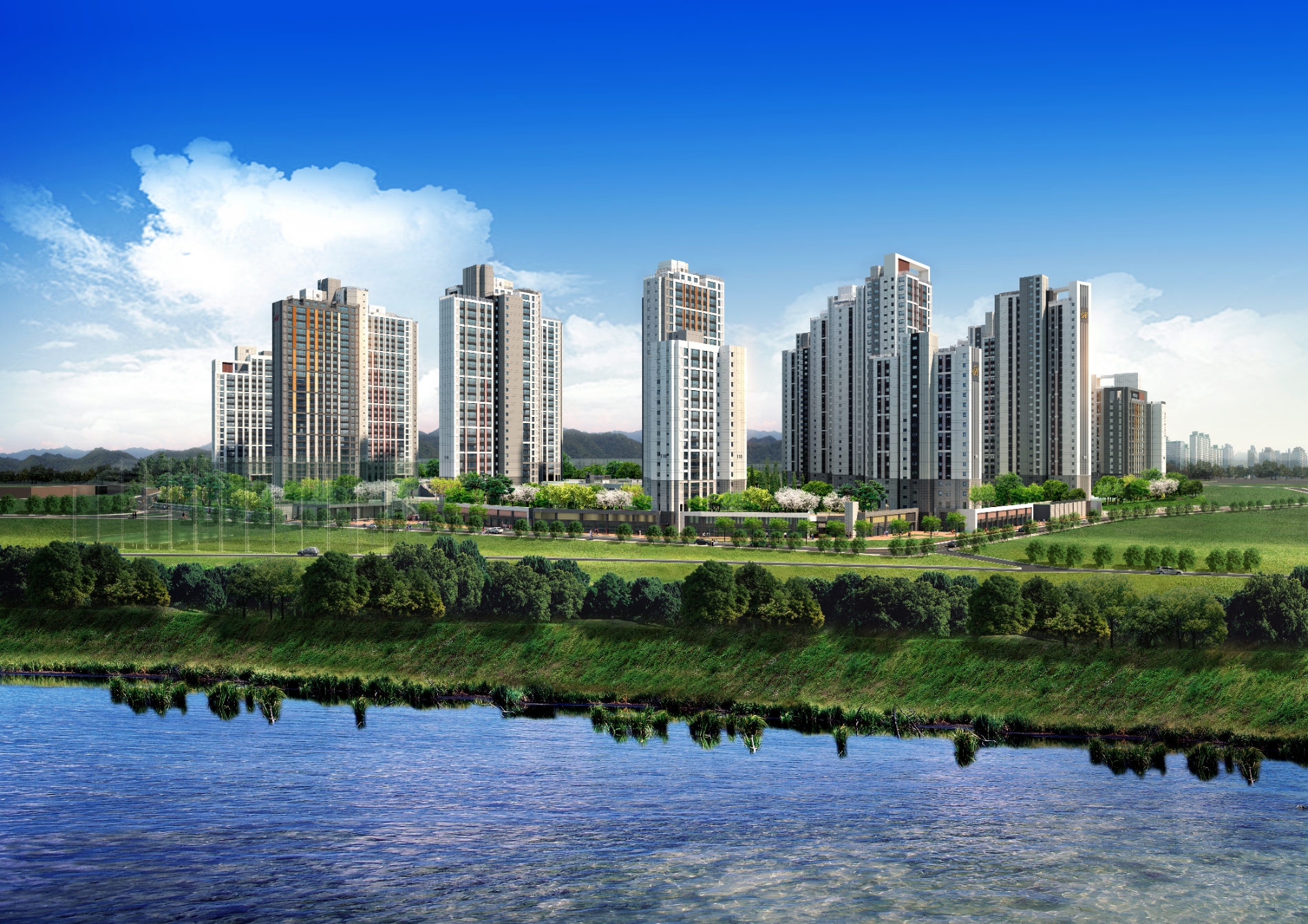 힐스테이트신용더리버 투시도./사진제공=현대건설