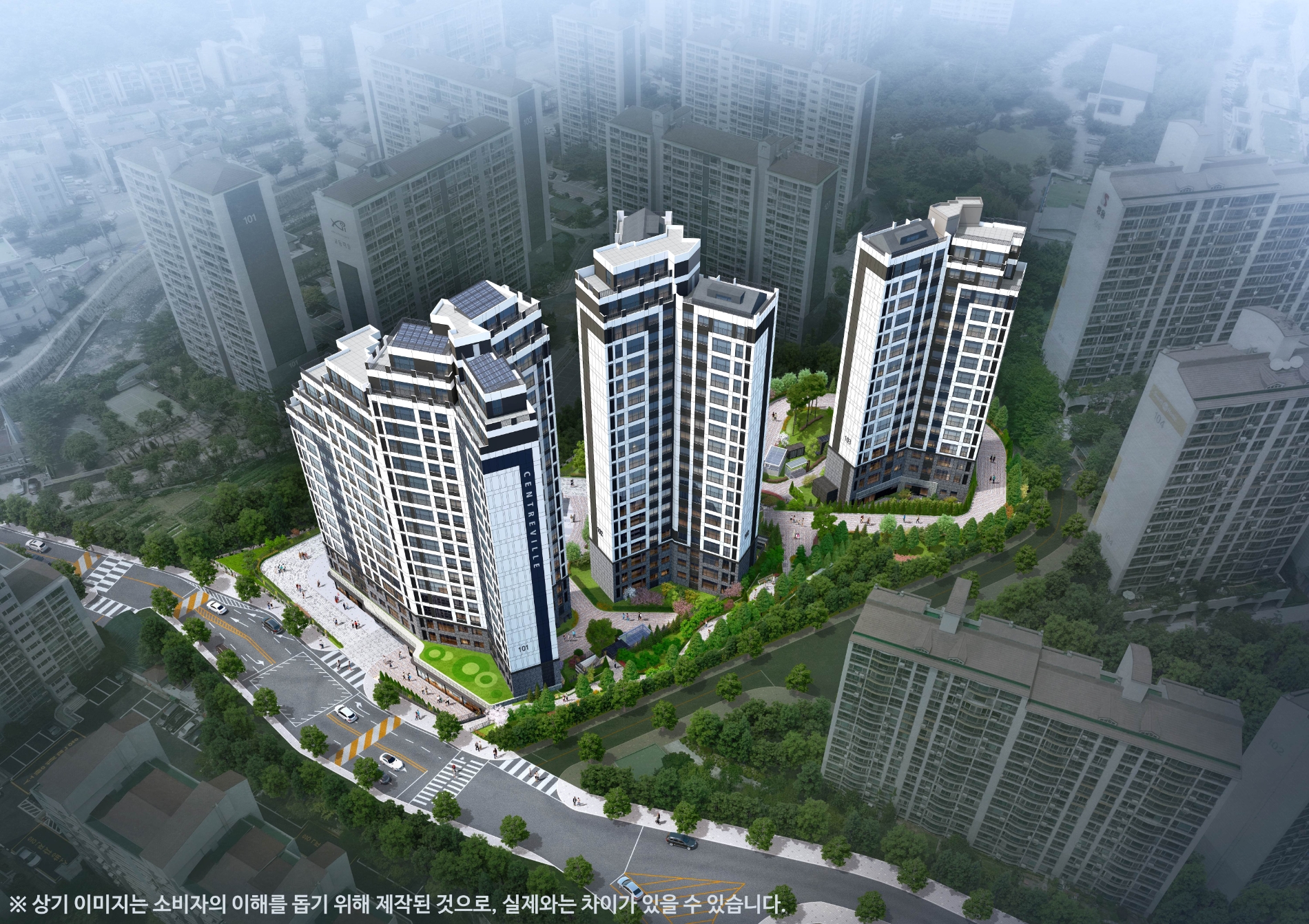 용인 센트레빌 그리니에' 조감도./사진제공=동부건설