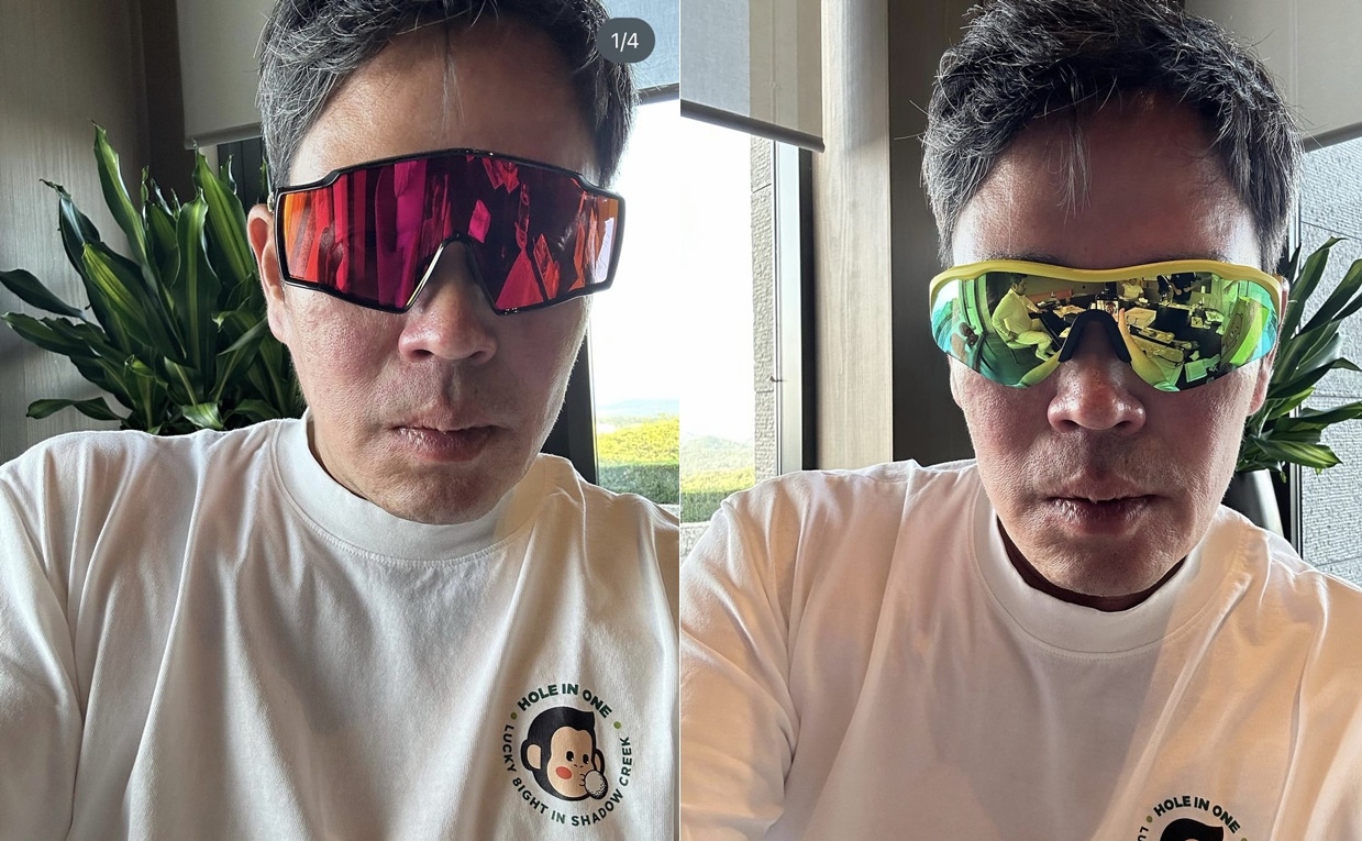 정용진 부회장이 극찬한 선글라스 착용한 모습. /사진=정용진 인스타그램