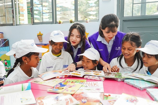 효성, 베트남 초등학교에 도서관 선물