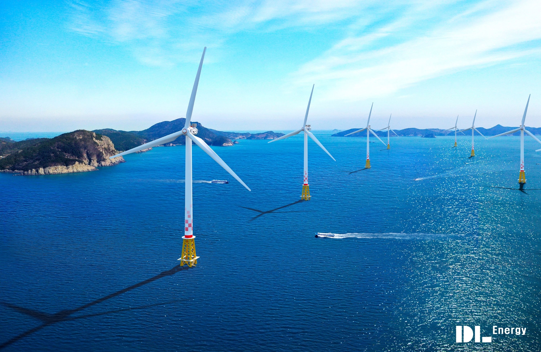 DL에너지의 전남 여수 금오도 해상풍력발전 사업 조감도./사진제공=DL