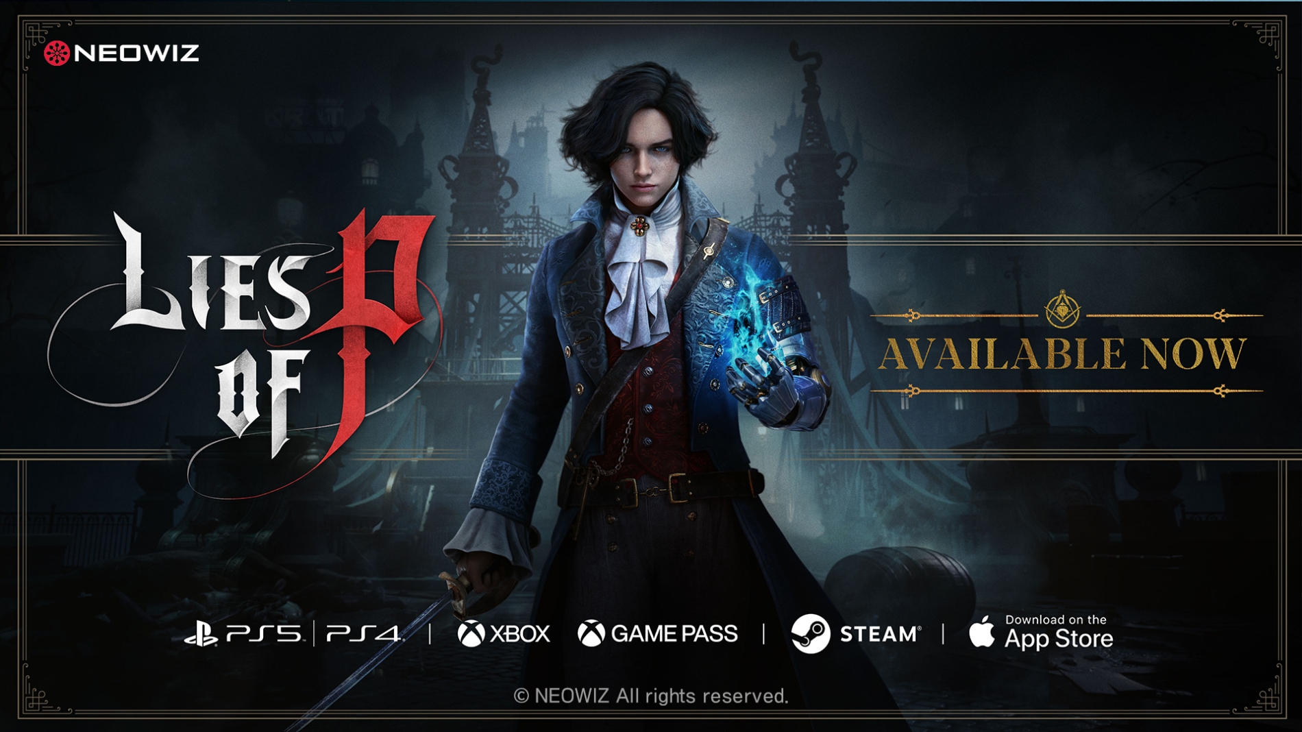 네오위즈는 신작 'P의 거짓'을 19일 글로벌 정식 출시했다. / 사진제공=네오위즈