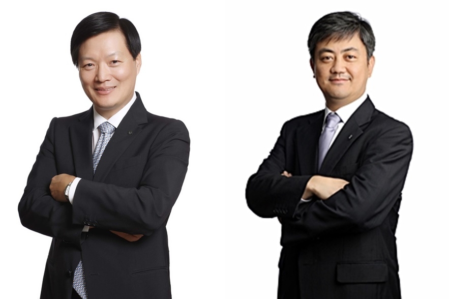박주형(왼쪽)대표와 한채양 대표가 각각 신세계,신세계센트럴시티 대표이사와 이마트,이마트에브리데이,이마트24 대표이사를 맡게 됐다. /사진제공=신세계그룹