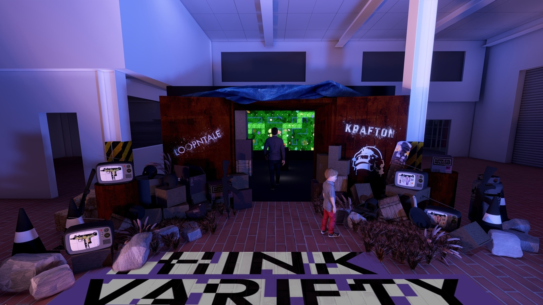 아티스트 룹앤테일과 협업한 디지털 작품 '씽크 버라이어티 어드벤처' / 사진제공=크래프톤