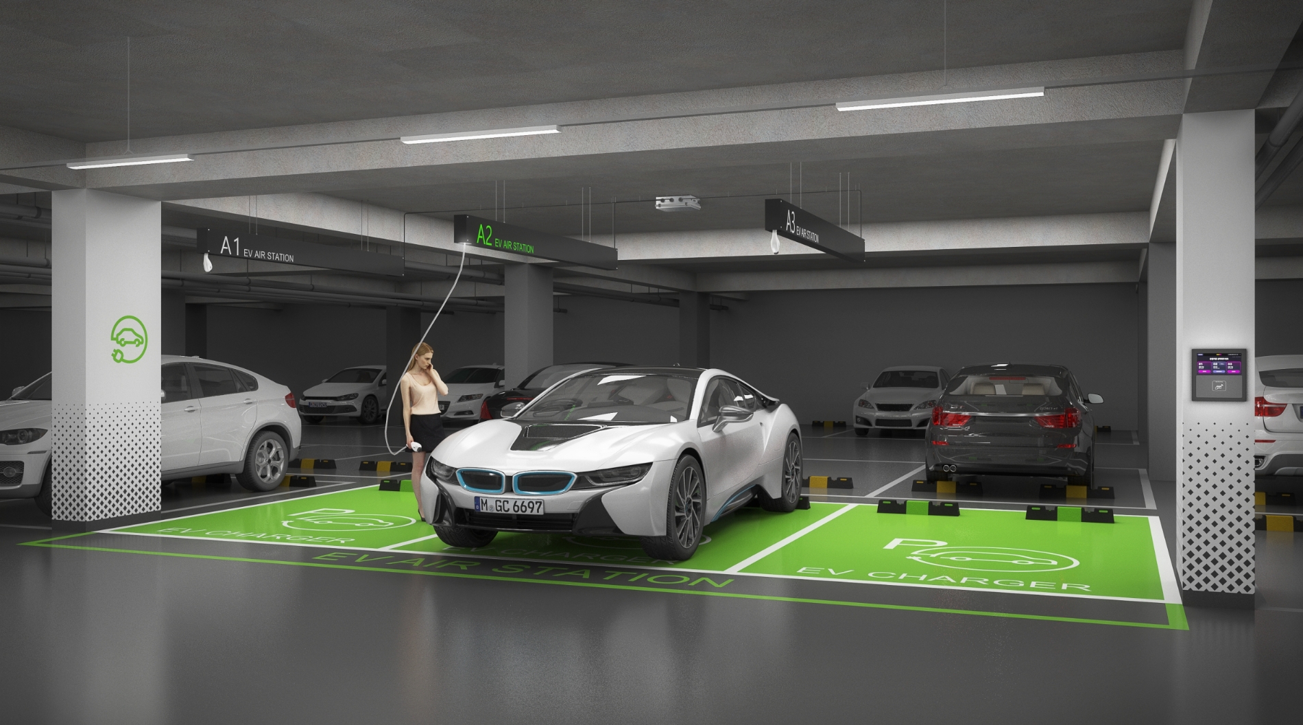 포레나 EV 에어 스테이션 예시도 / 사진제공=한화 건설부문