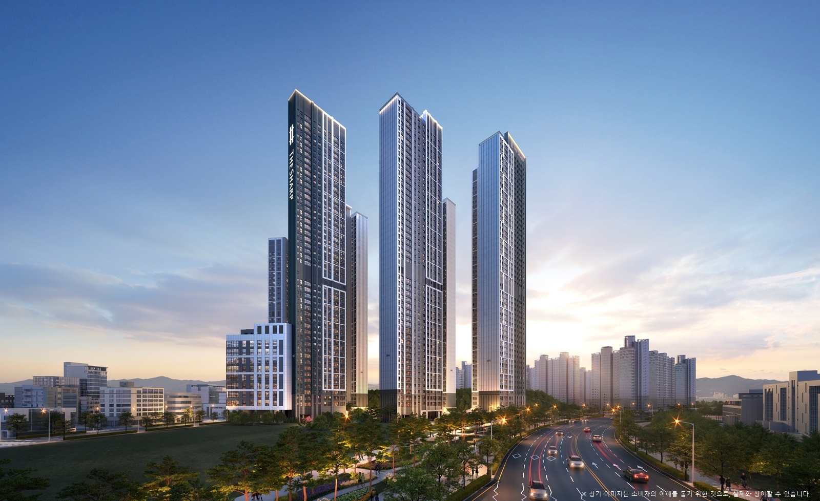 더샵 오창프레스티지 단지투시도 / 사진제공=포스코이앤씨