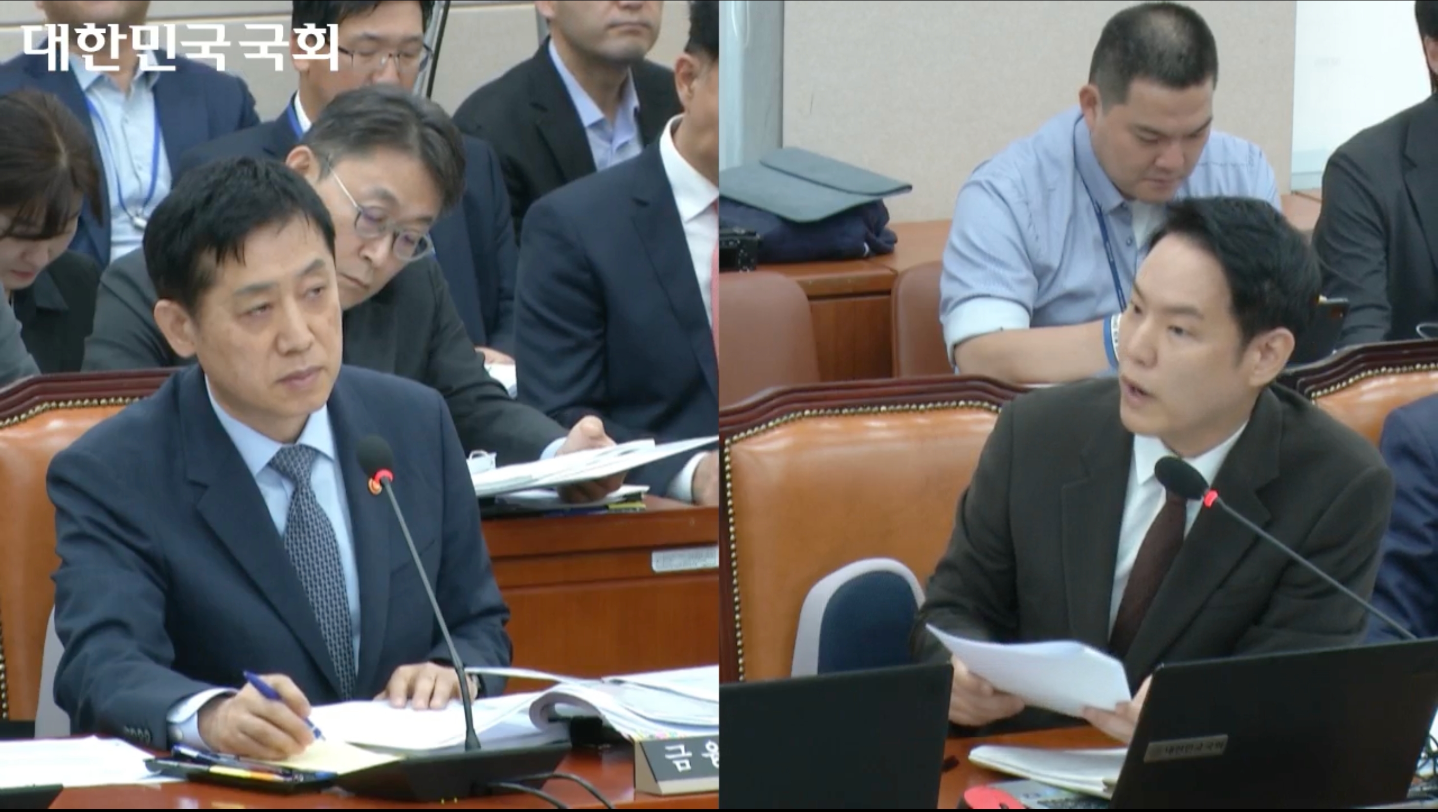 김주현 금융위원장이 11일 국회 정무위원회 국정감사에 참석해 질의에 답변하고 있다. /사진제공=국회인터넷의사시스템 갈무리