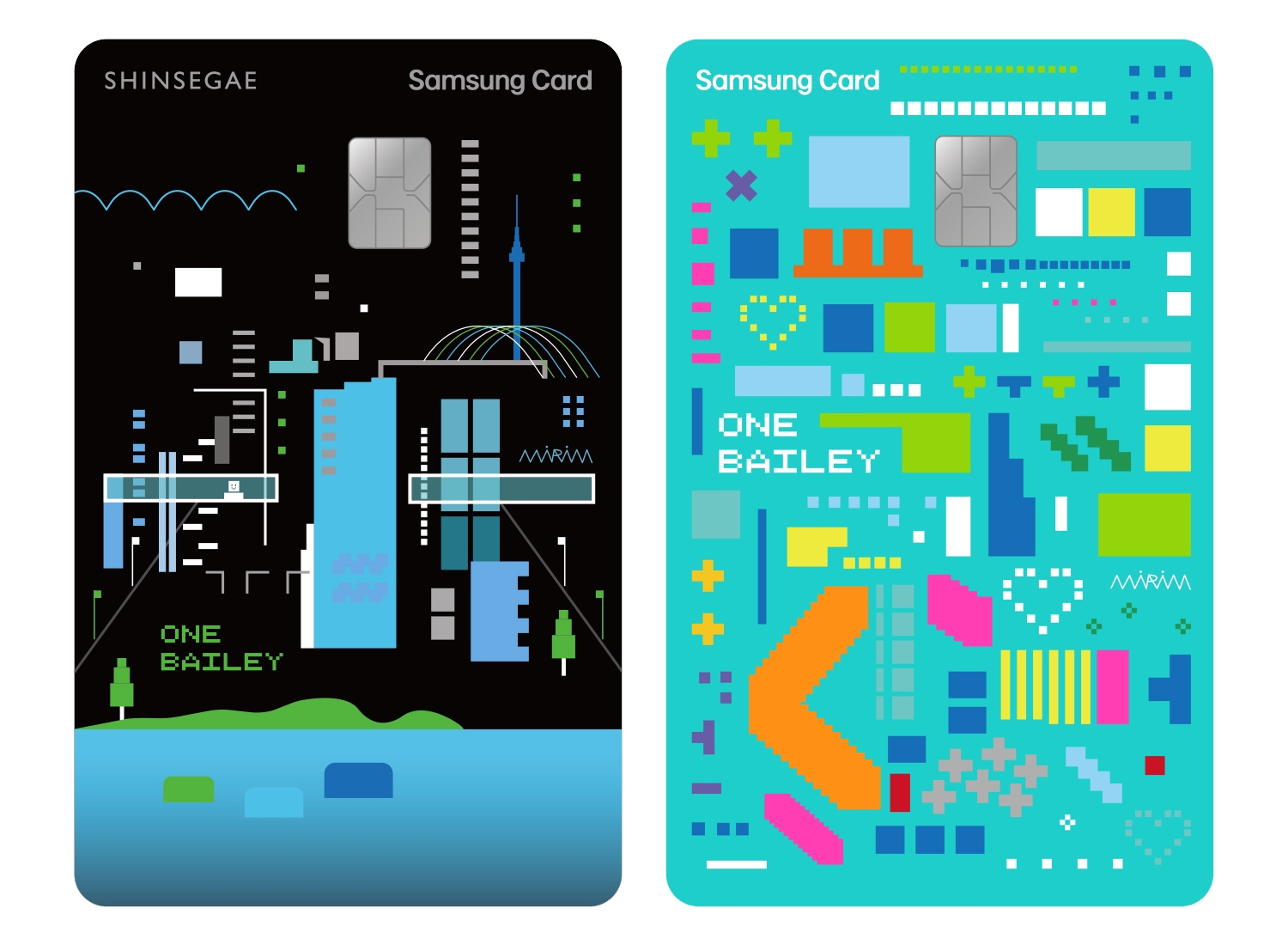 원베일리 홈닉 삼성카드 2종./ 사진 = 삼성카드