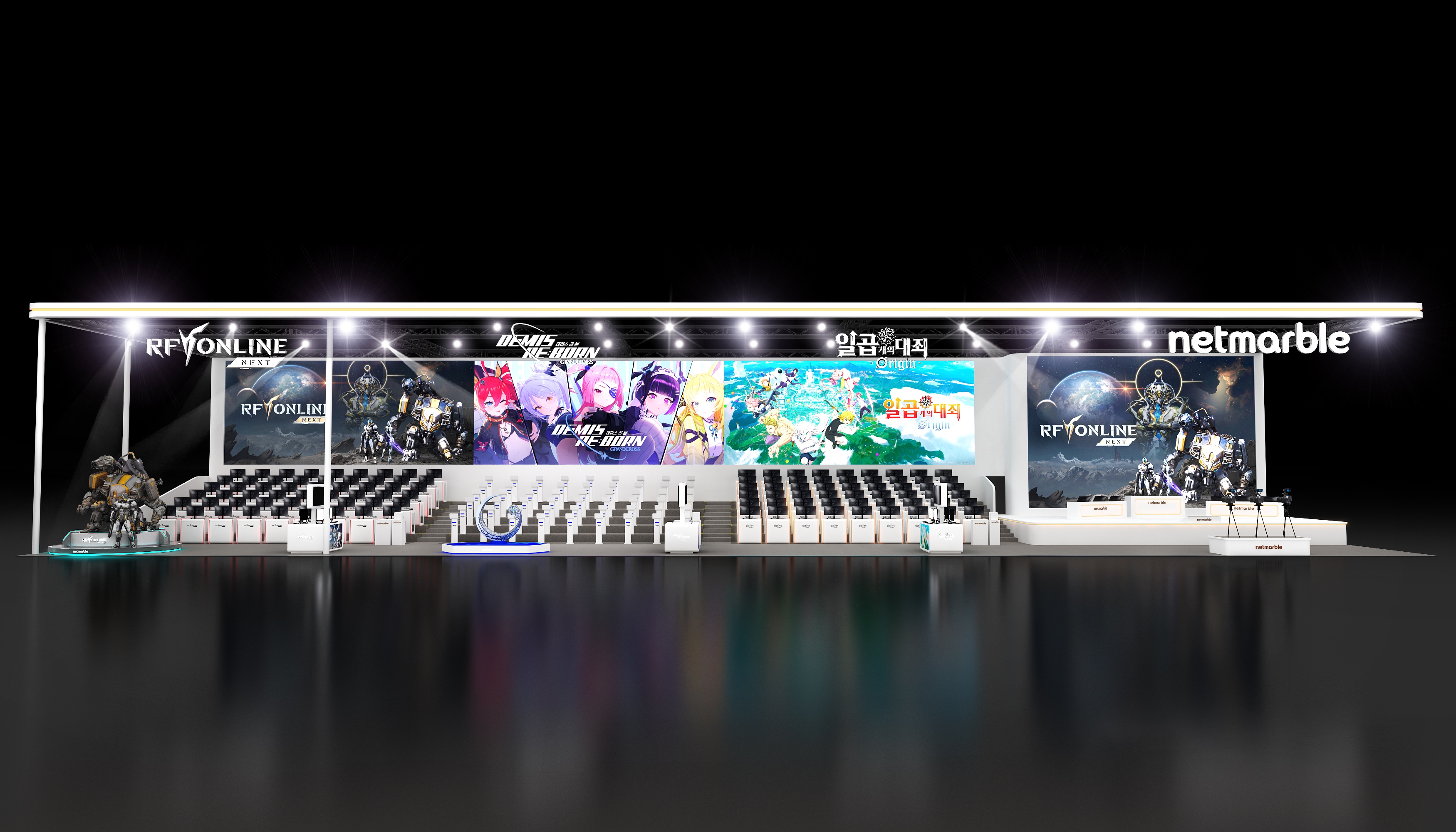 넷마블이 국제게임전시회 ‘지스타 2023’ 내 넷마블관 부스 조감도와 현장 이벤트 정보를 30일 공개했다. / 사진제공=넷마블