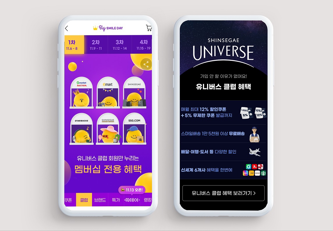 G마켓이 '신세계 유니버스 클럽' 가입 회원에게 쇼핑 지원금 혜택을 제공한다. /사진제공=G마켓