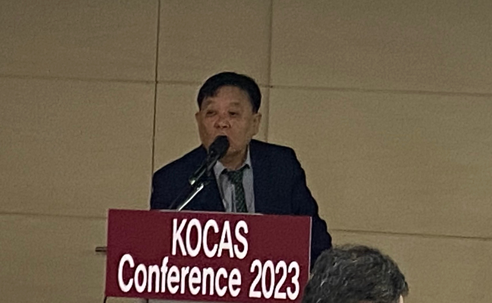 이건희 한국신용카드학회 이사는 23일 서울 중구 바비엥2 교육센터에서 열린 ‘KOCAS 컨퍼런스 2023’에서 발언하고 있다./ 사진 = 홍지인 기자