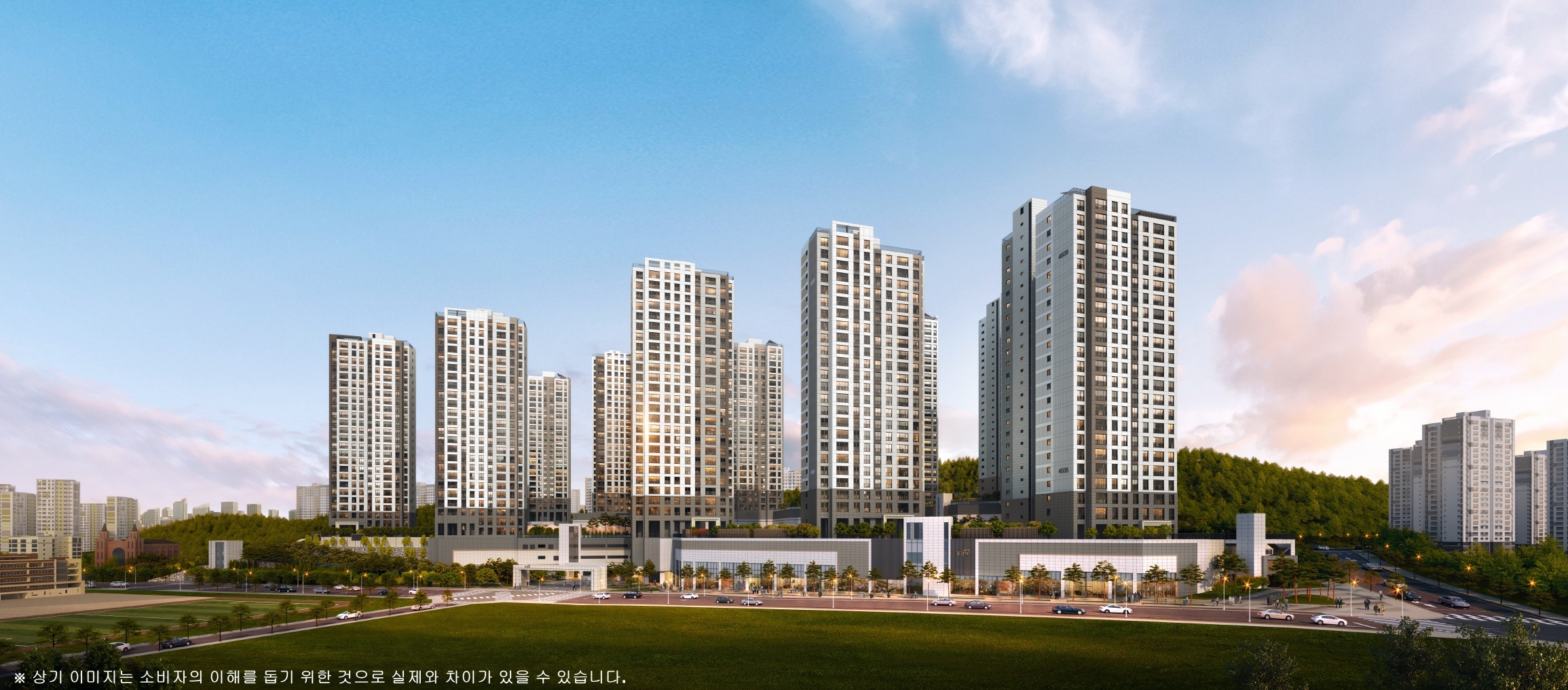 제일풍경채 검단 4차 단지투시도