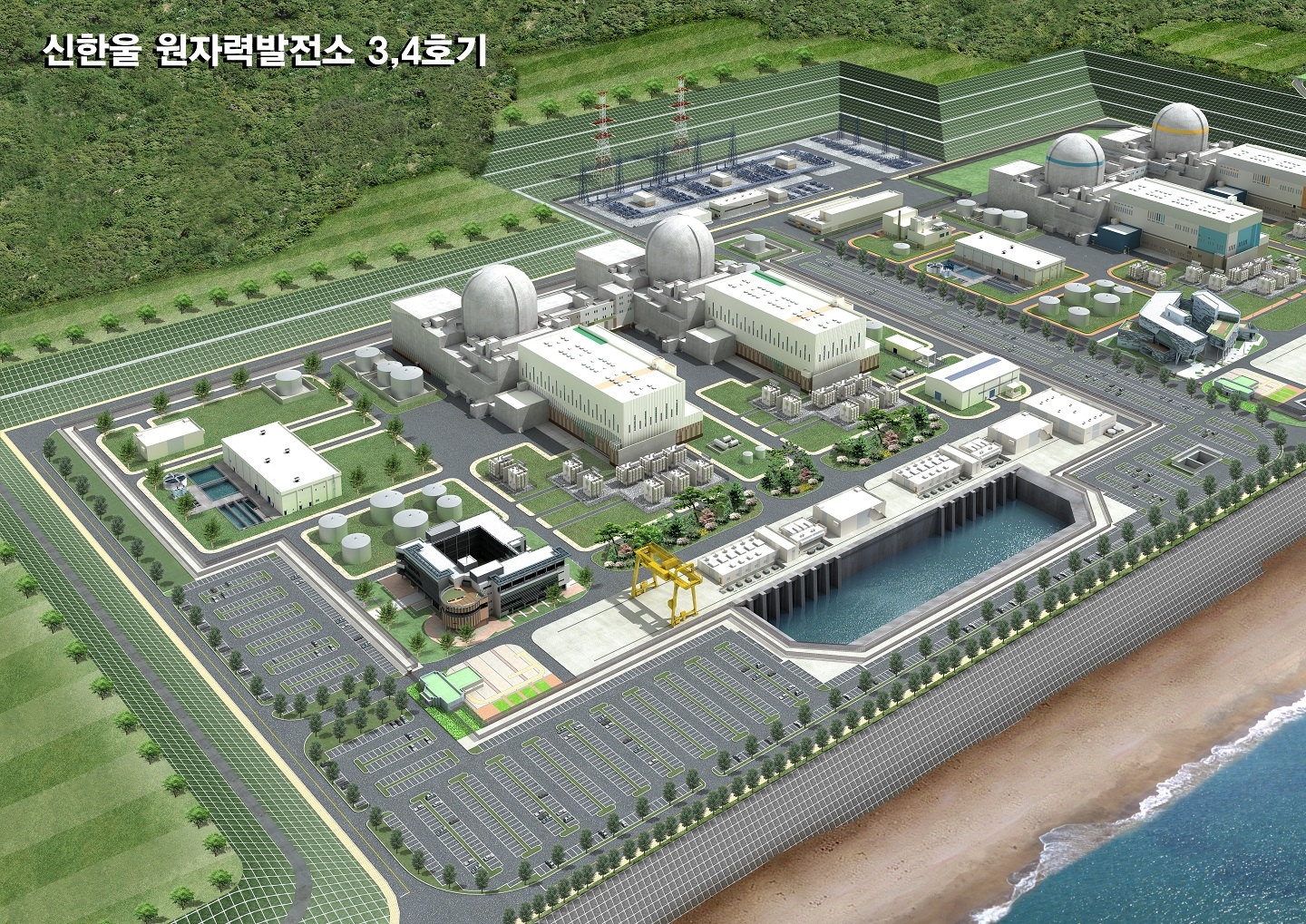 신한울 원자력발전소 3,4호기 조감도 / 사진제공=한수원