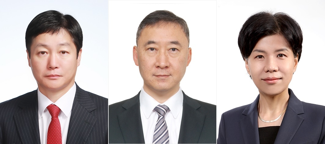 장재훈 롯데물산 대표이사 부사장(왼쪽부터) 박익진 롯데e커머스 대표 부사장, 김소연 롯데에이엠씨 대표이사 전무/사진제공=롯데