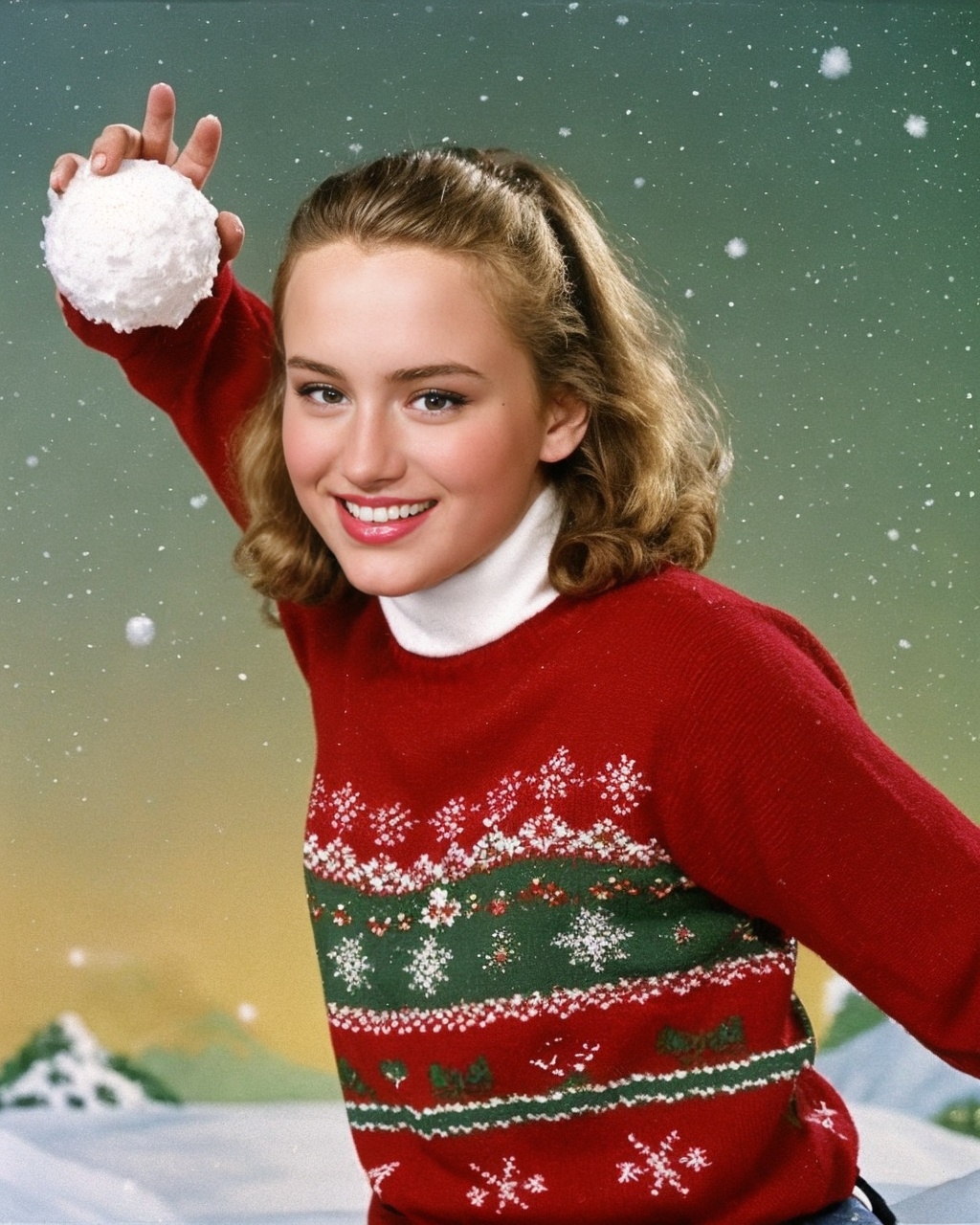 스노우가 인공지능 사진 편집 앱 에픽에 셀카를 입력하면 크리스마스 콘셉트 이미지를 받아볼 수 있는 'AI 크리스마스' 서비스를 추가했다. / 사진제공=스노우