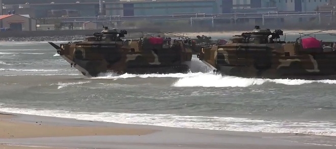 해병대 상륙돌격장갑차. 사진=현대모비스