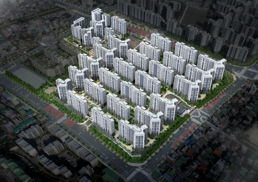 매교역 팰루시드 조감도./사진제공=삼성물산