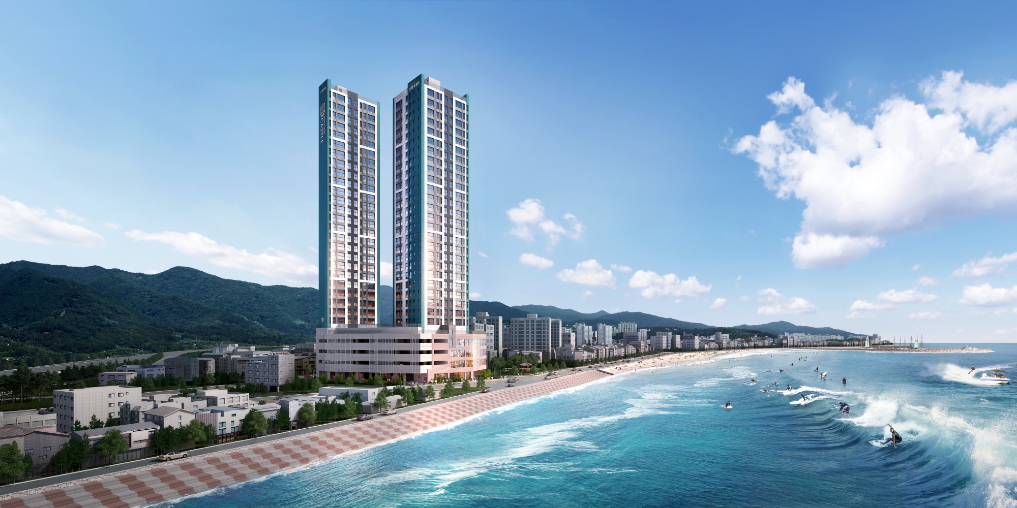 울진 후포 오션 더캐슬 공동주택 투시도./사진제공=대한토지신탁