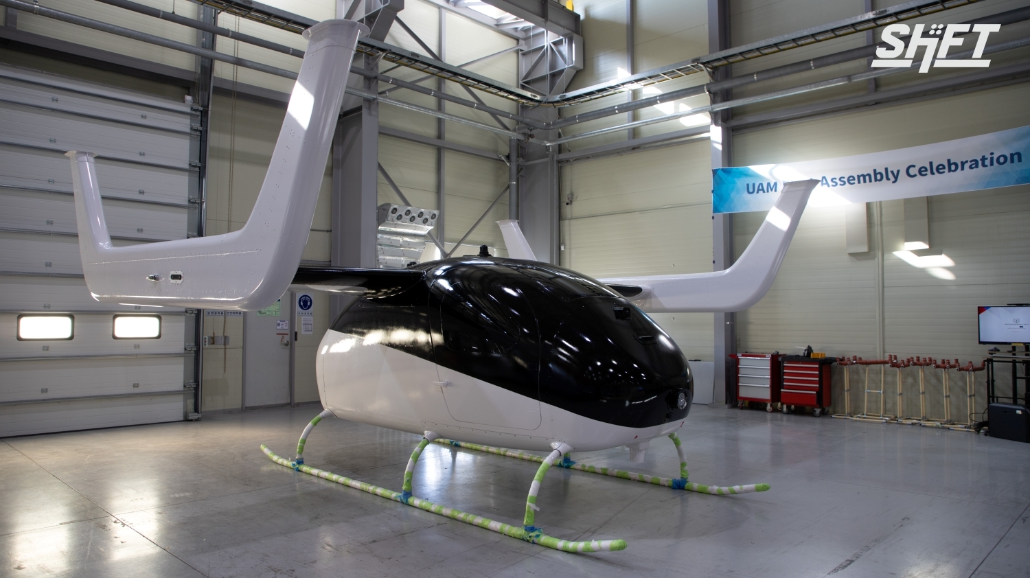 고속 자율비행 AAM 비행체 ‘시프트 컴슨’(SHIFT Compson) 시제기 / 사진제공=TIE