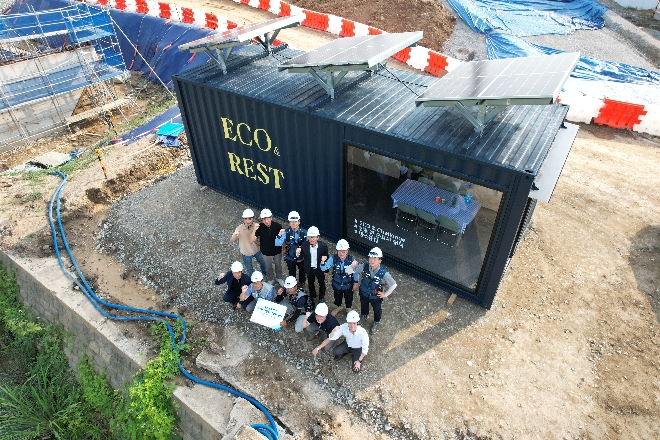 포스코이앤씨의 ECO&REST 휴게실 / 사진제공=포스코이앤씨