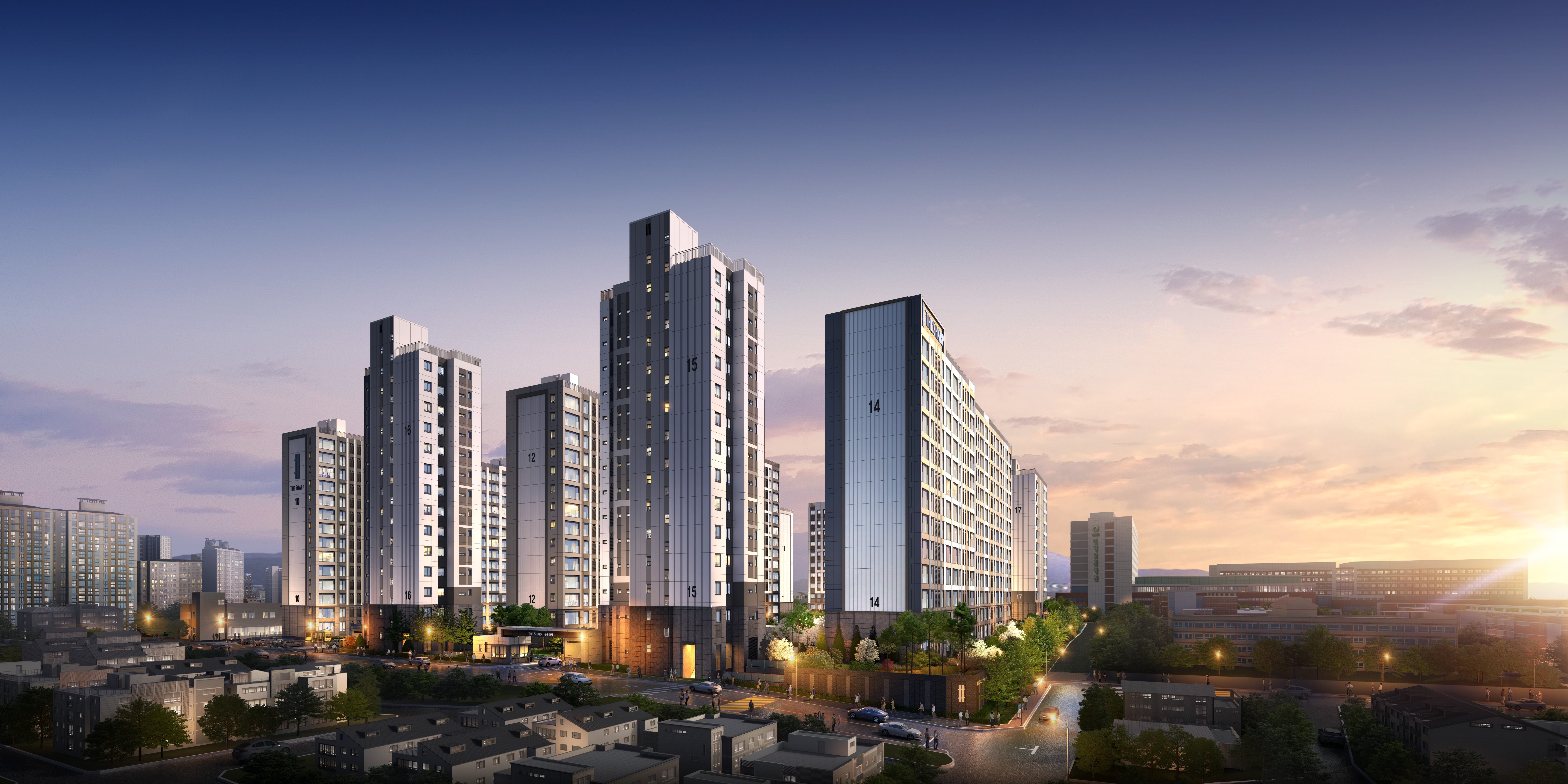 더샵 둔촌포레 단지투시도 / 사진제공=포스코이앤씨