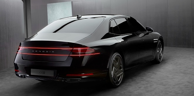 제네시스 G90 블랙 출시...최상급 디자인 모델