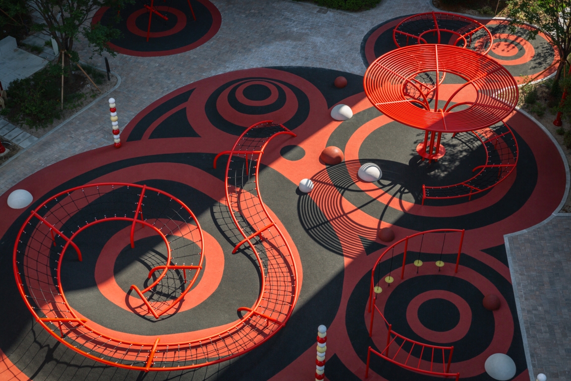 대치푸르지오써밋 내 놀이시설 '아티스틱 플레이그라운드' 전경 / 사진제공=대우건설