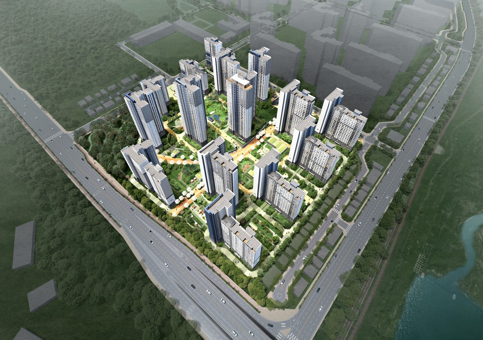 청주 테크노폴리스 A8블록 조감도 / 사진제공=금호건설