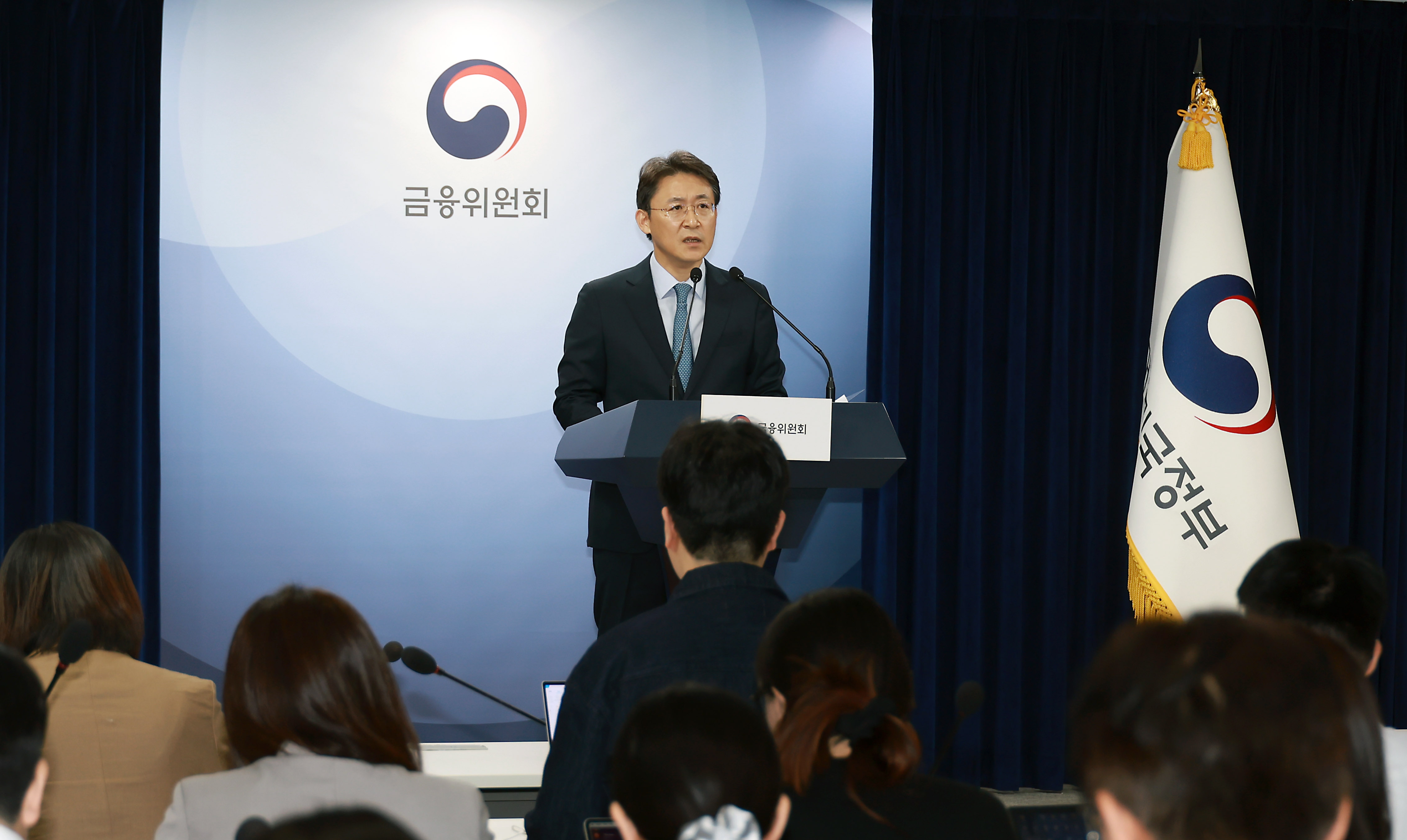 권대영 금융위원회 사무처장이 13일 서울 종로구 정부서울청사 합동브리핑실에서 부동산 PF의 '질서있는 연착륙'을 위한 향후 정책 방향에 대해 발표하고 있다./사진제공=금융위