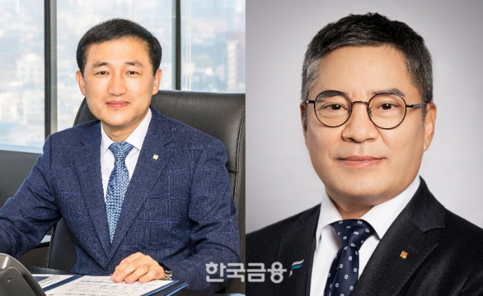고병일 광주은행장(왼쪽)과 백종일 전북은행장. /사진제공=각사