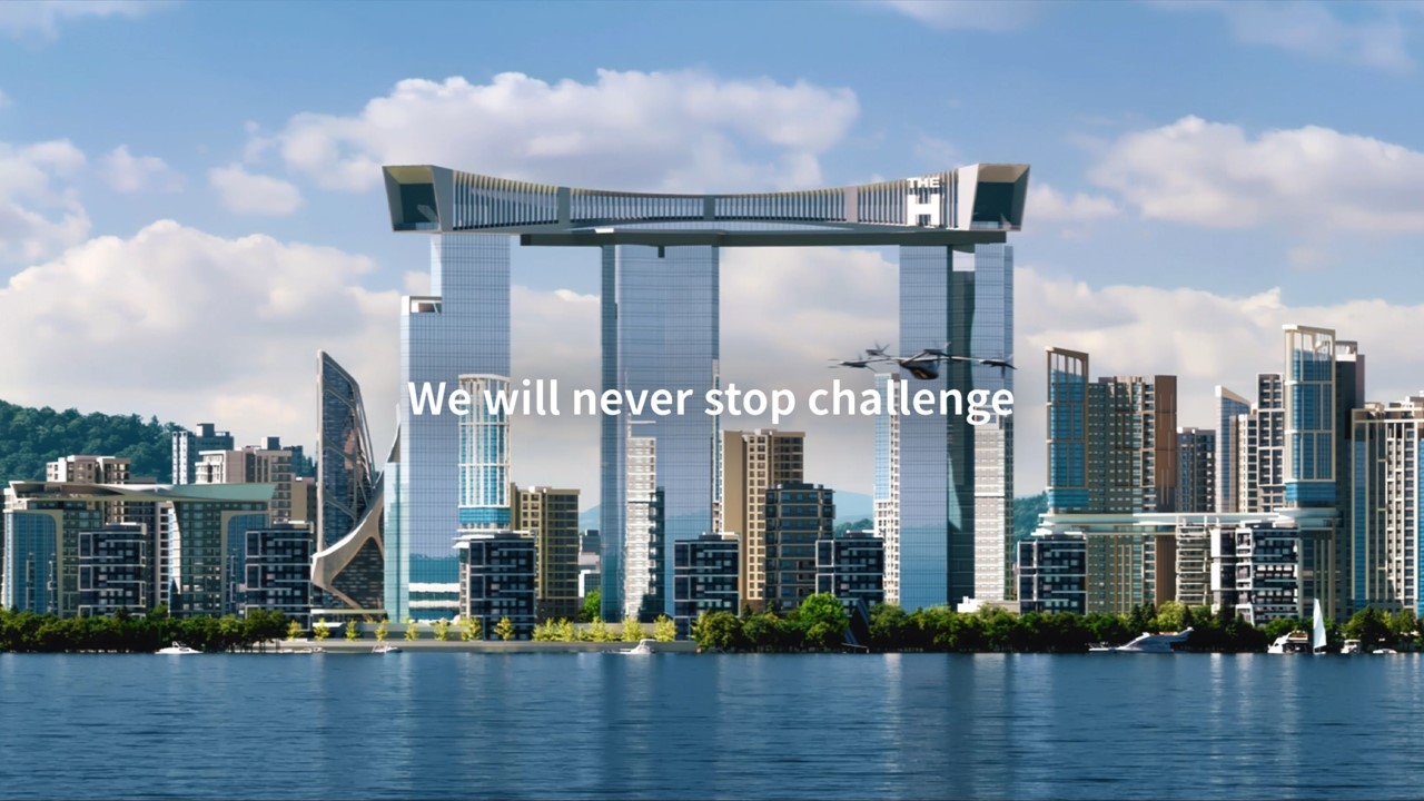 영상 엔딩 슬로건 장면./사진제공=현대건설