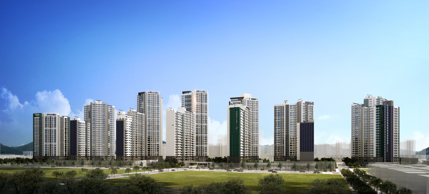 푸르지오 라디우스 파크 단지투시도 / 사진제공=대우건설