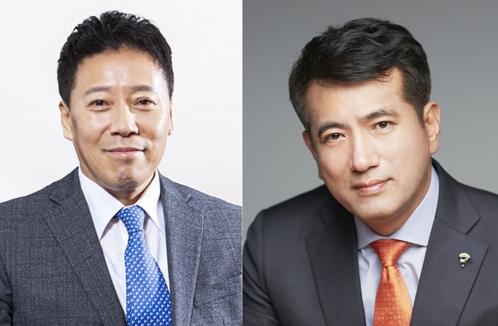 김문석 SBI저축은행 대표이사(사진 왼쪽)와 정길호 OK저축은행 대표이사./ 사진 = 한국금융신문DB