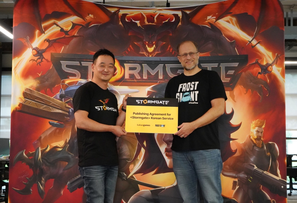 카카오게임즈‘스톰게이트’ 국내 퍼블리싱 계약 체결. 사진=카카오게임즈