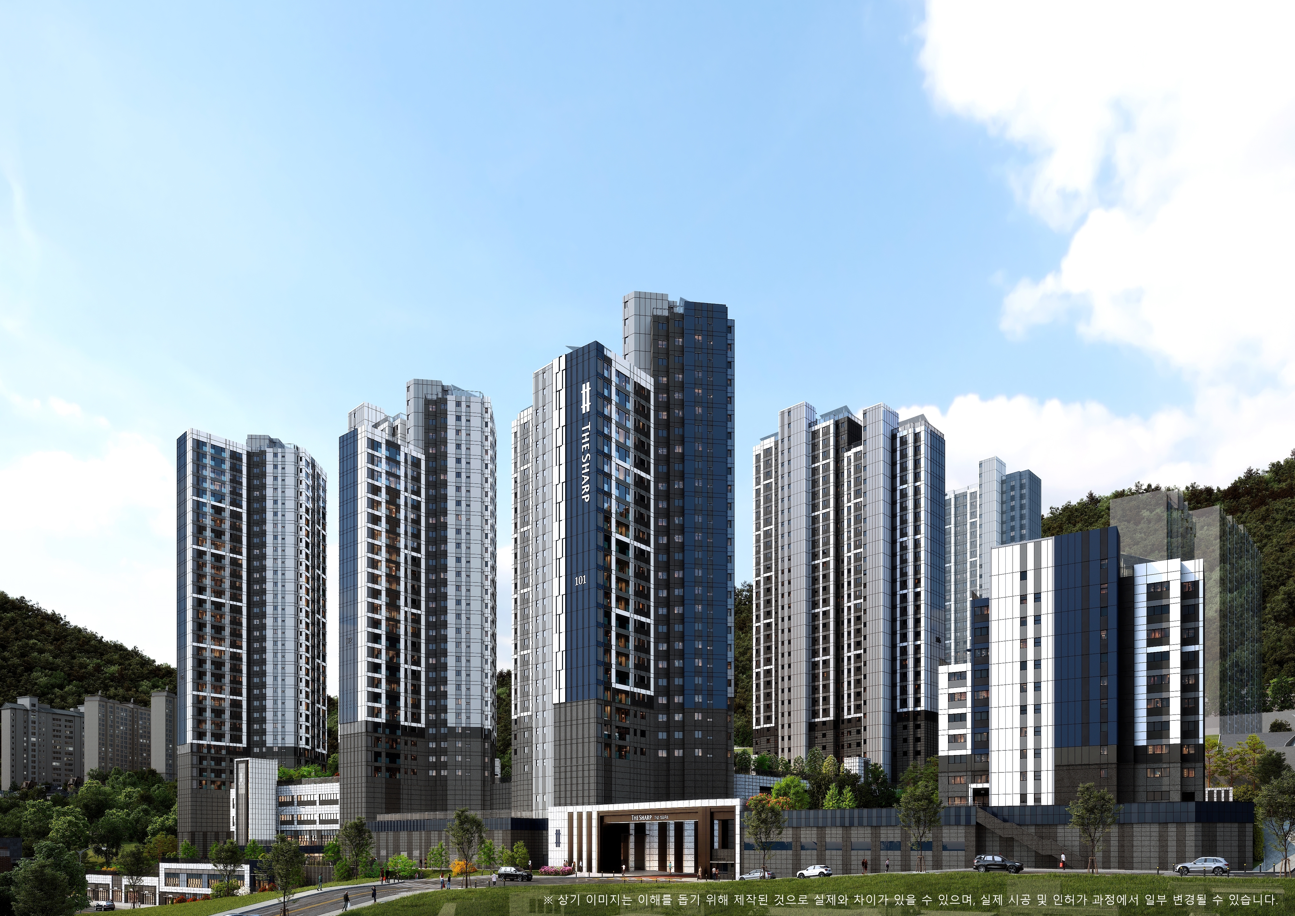 더샵 리오몬트 단지투시도 / 사진제공=포스코이앤씨