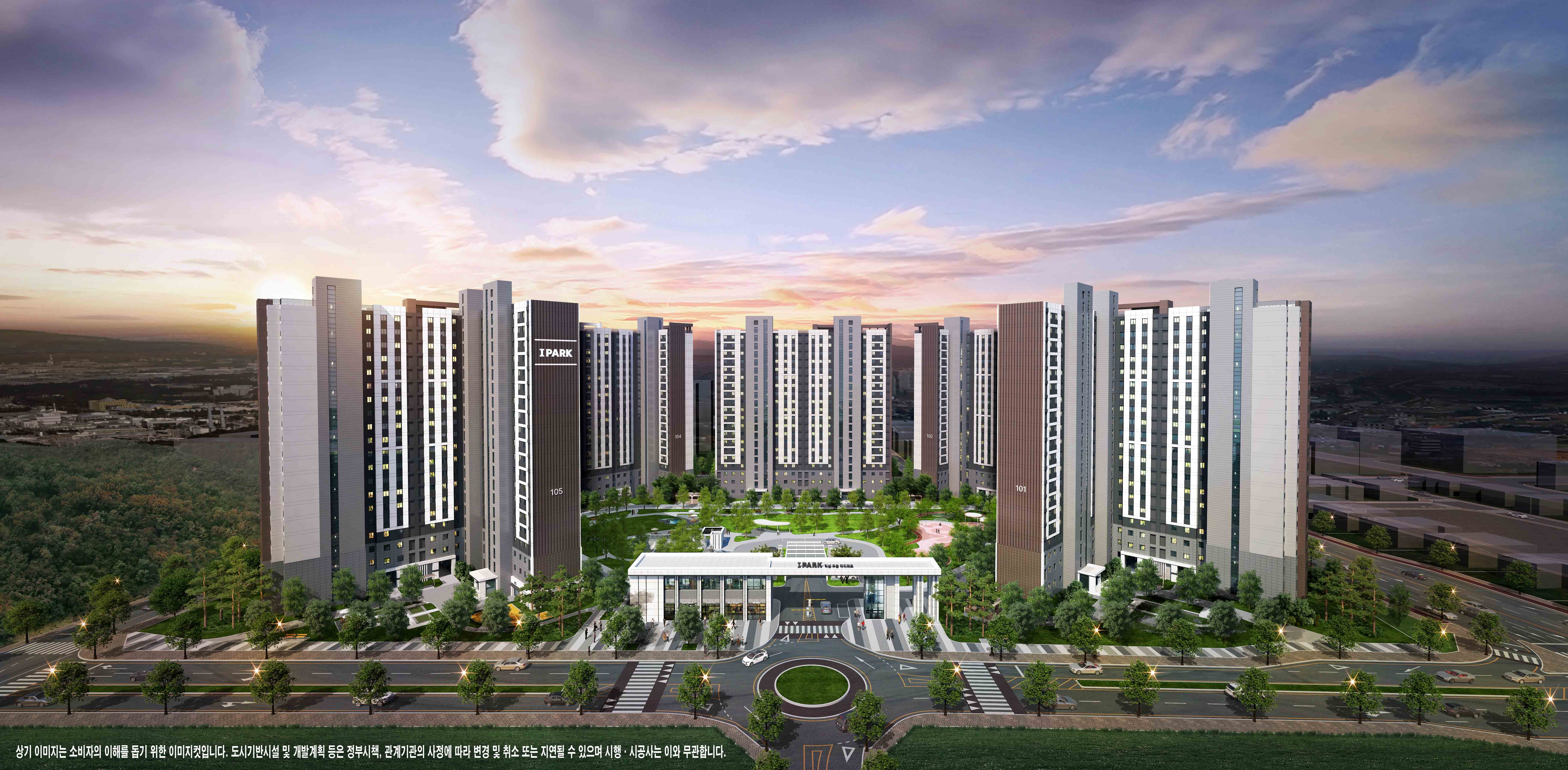 익산 부송 아이파크 단지투시도