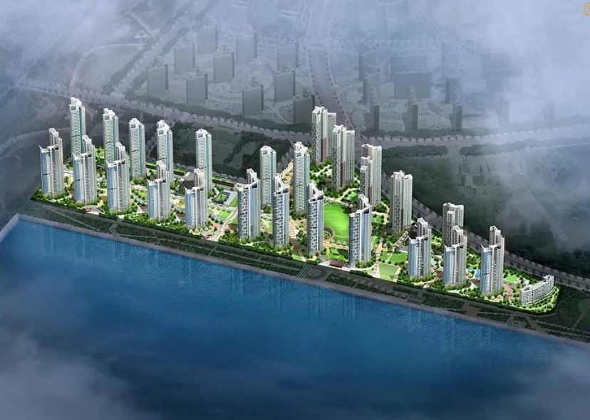 더샵 송도 마리나베이 단지조감도