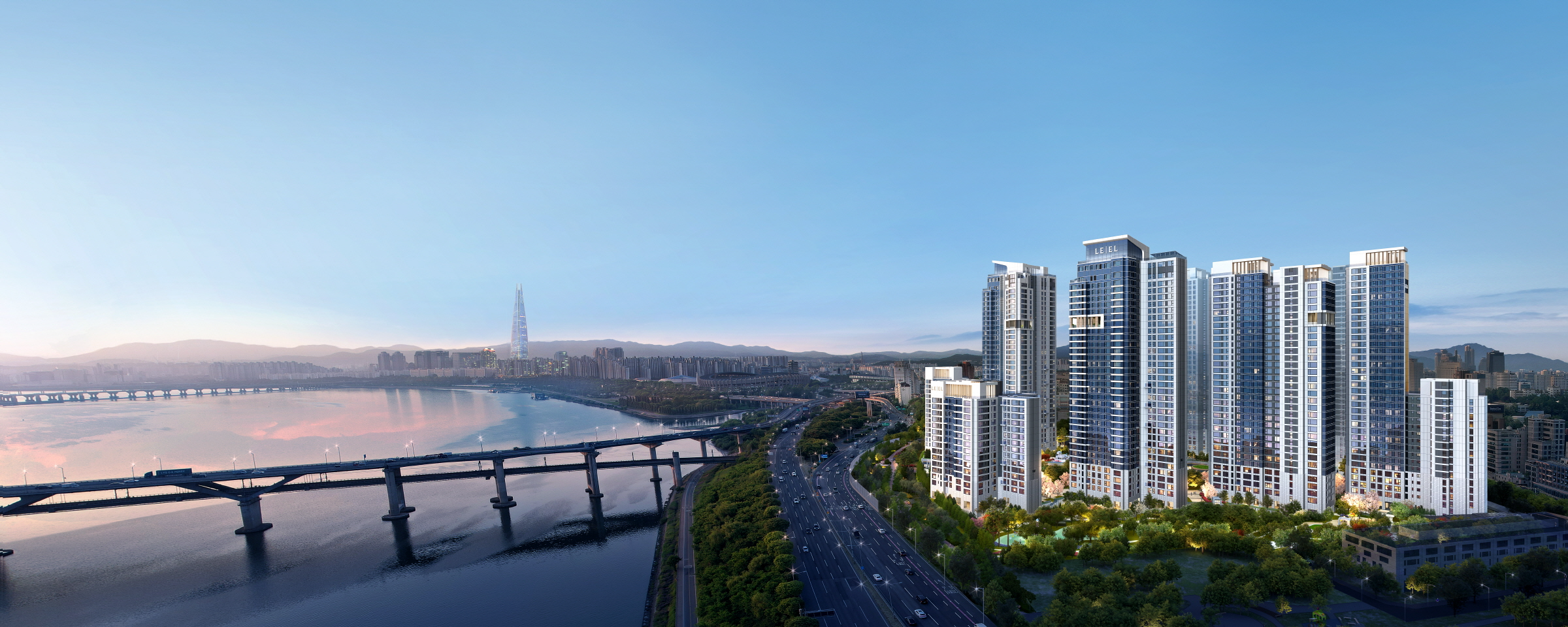 청담르엘 서브조감도