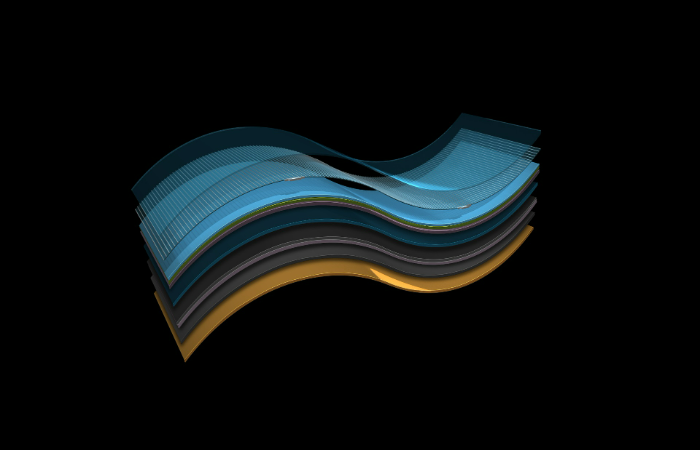 한화시스템 사내벤처 플렉셀 스페이스가 개발한 '우주용 탠덤 유연 태양전지' 셀 구조. /사진제공=한화시스템