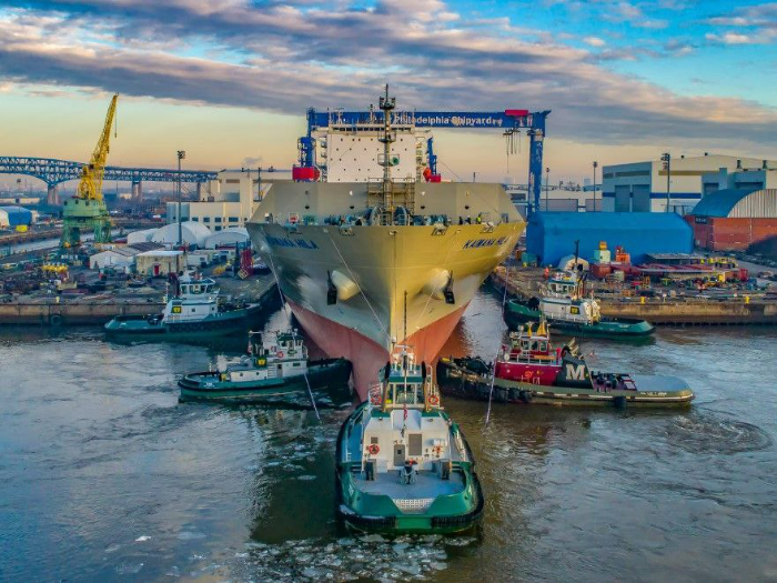 Overview of Philly Shipyard in the United States. /Photo provided by Hanwha Ocean