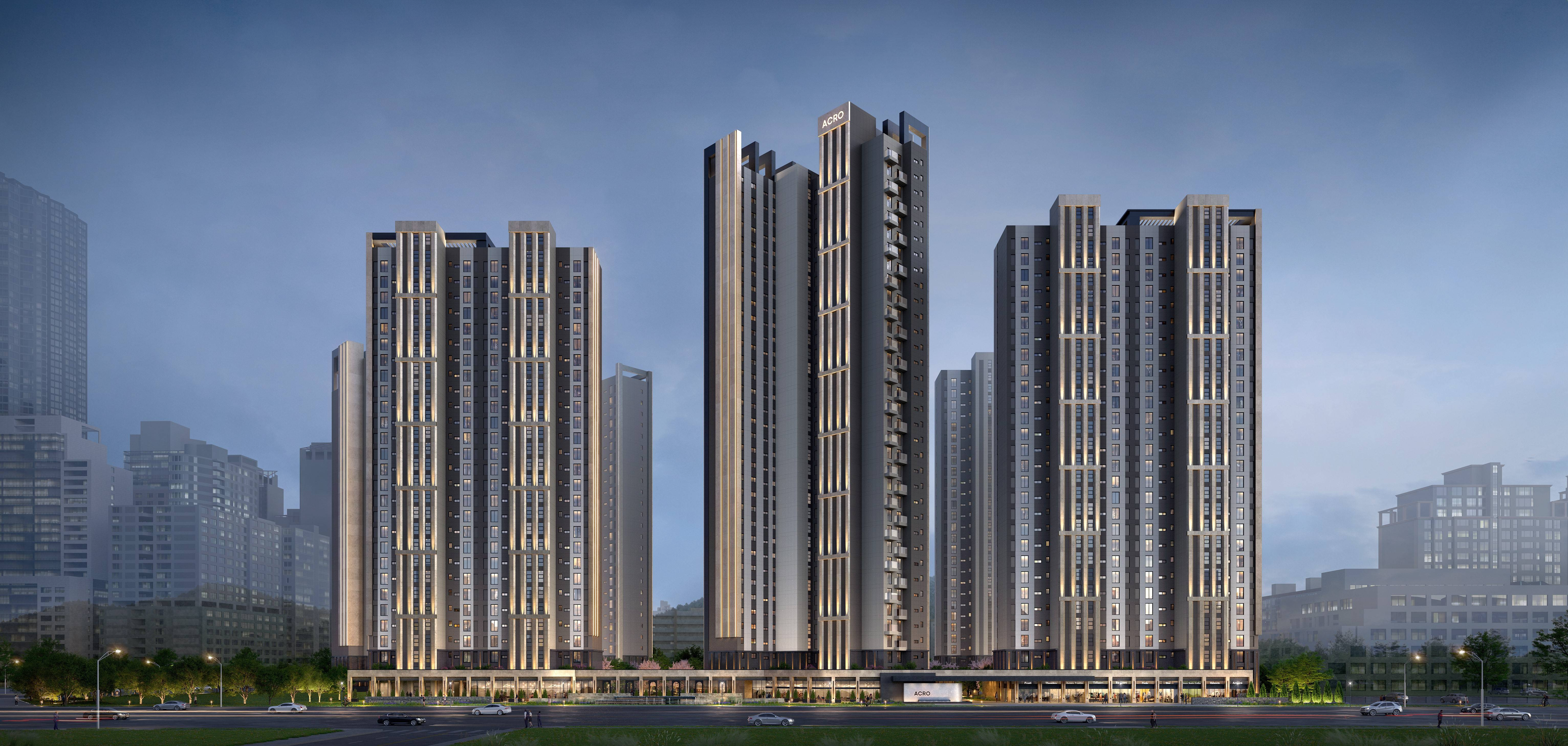 DL이앤씨 ‘도곡개포한신 재건축 사업’ 단지 투시도./사진제공=DL이앤씨