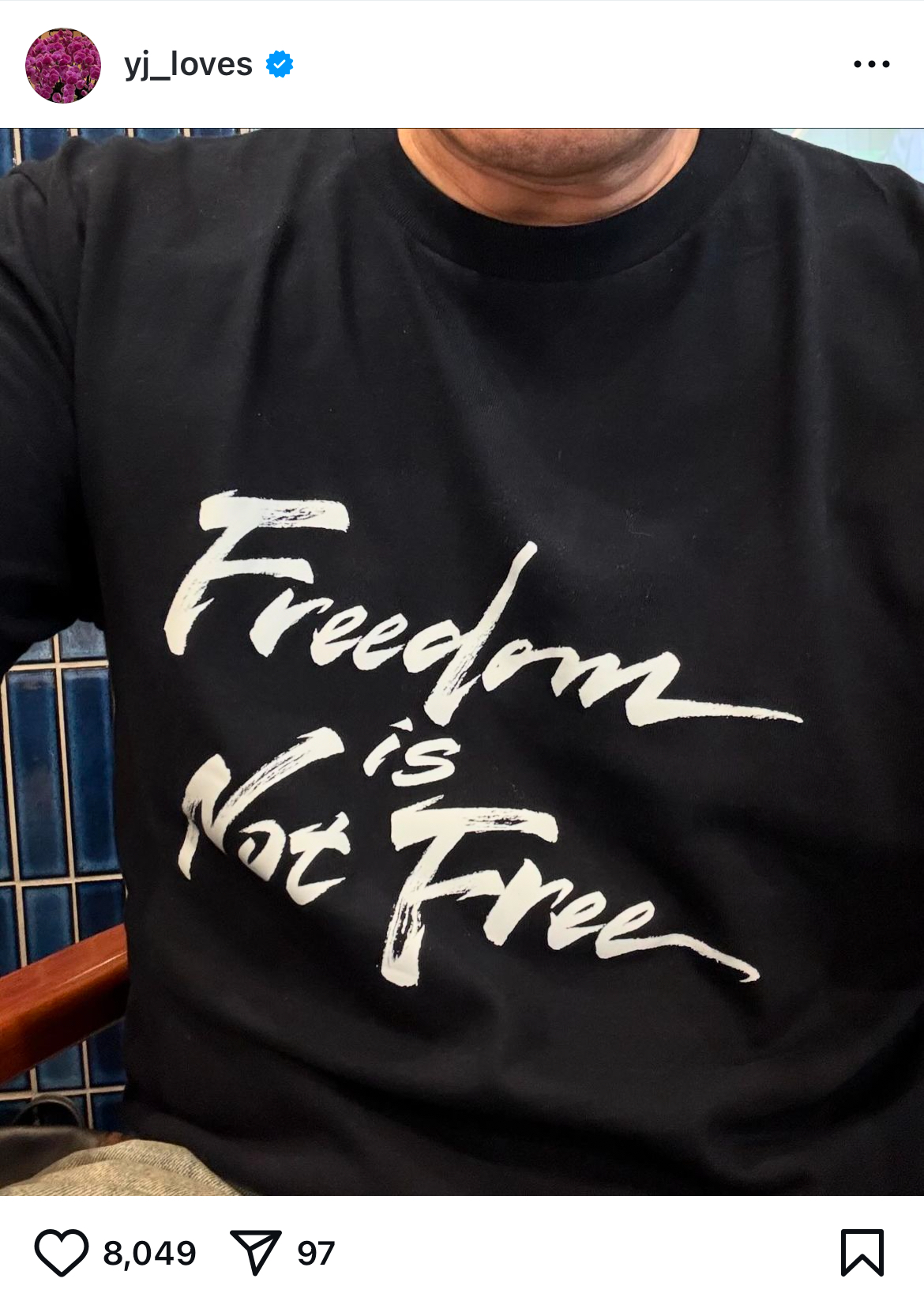 정용진 회장이 지난 15일 오후에 올린 게시물, /사진=정용진 인스타그램