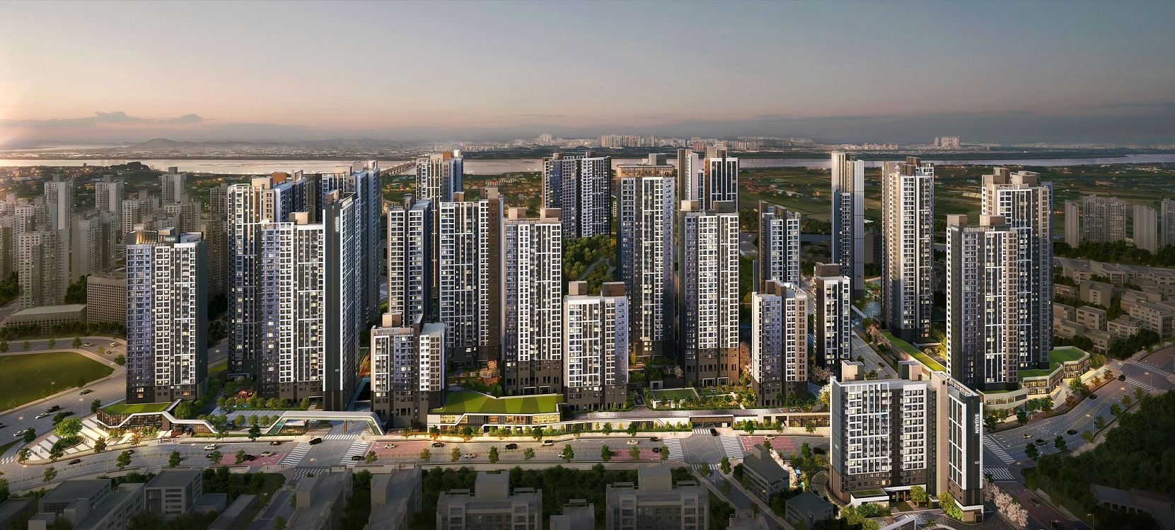 한강 수자인 오브센트 단지투시도 / 사진제공=한양