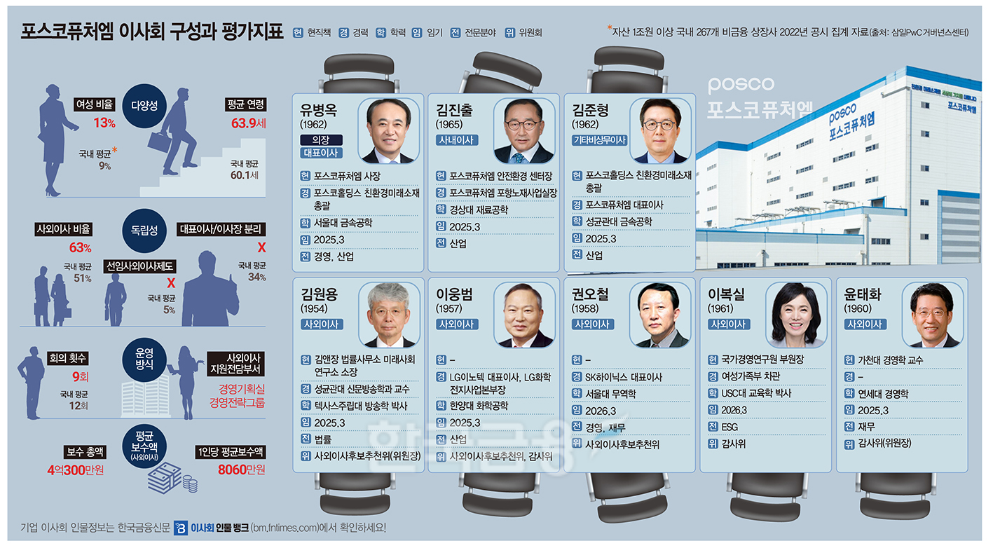 신사업 사활건 포스코퓨처엠…사외이사진 面面보니 알겠네 [2024 이사회... - 뉴스 썸네일 이미지