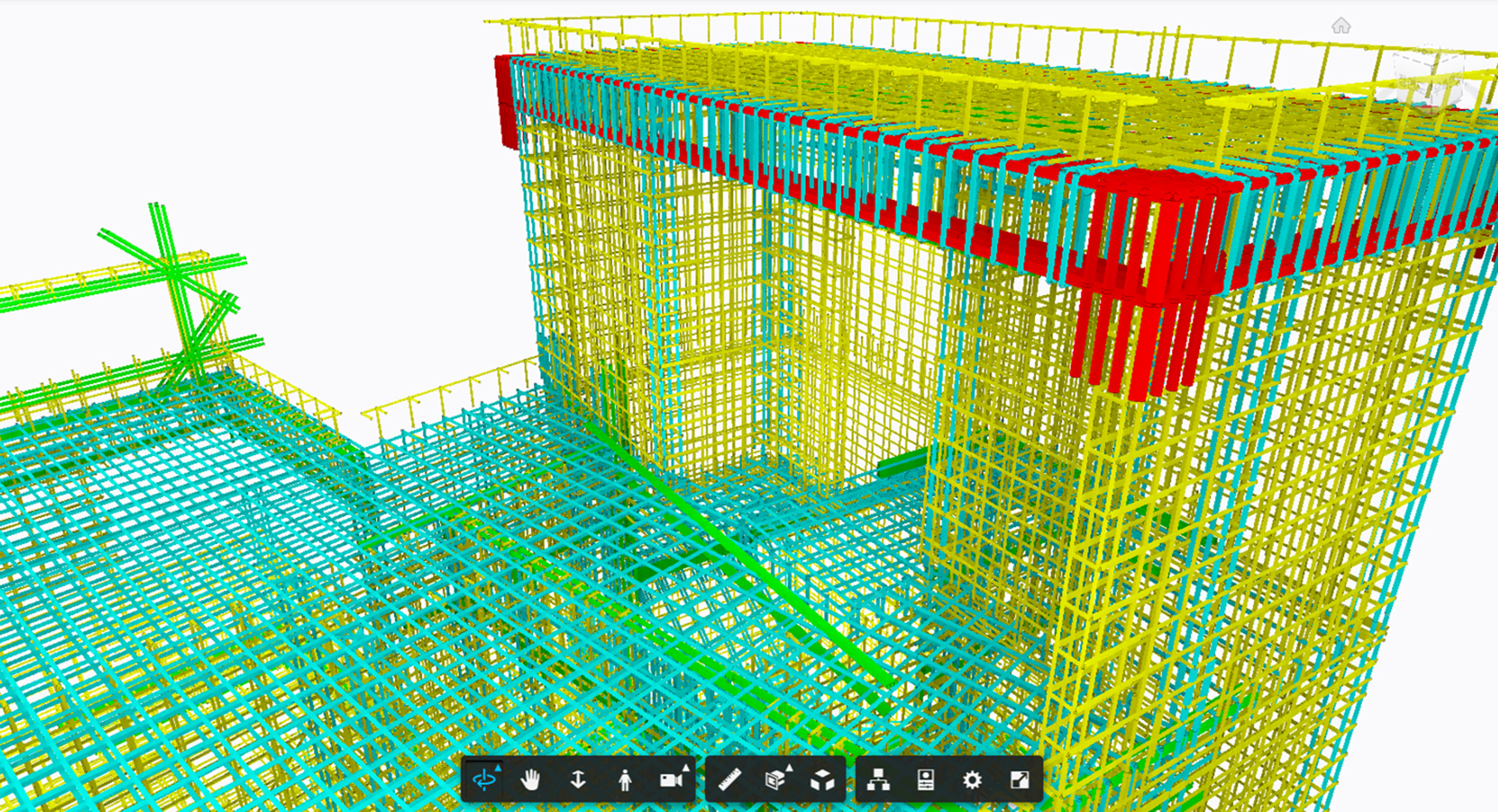 스마트체커를 활용한 BIM 기반 철근관리 모습 / 사진제공=코오롱글로벌
