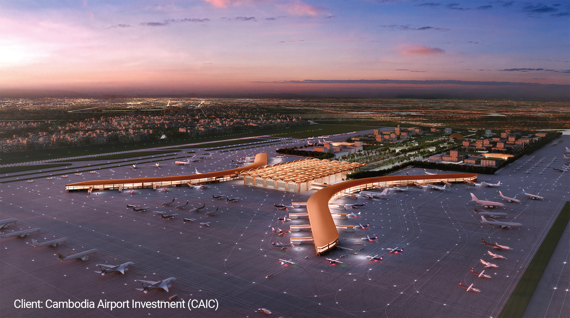 캄보디아 테코국제공항 조감도./사진제공=희림건축