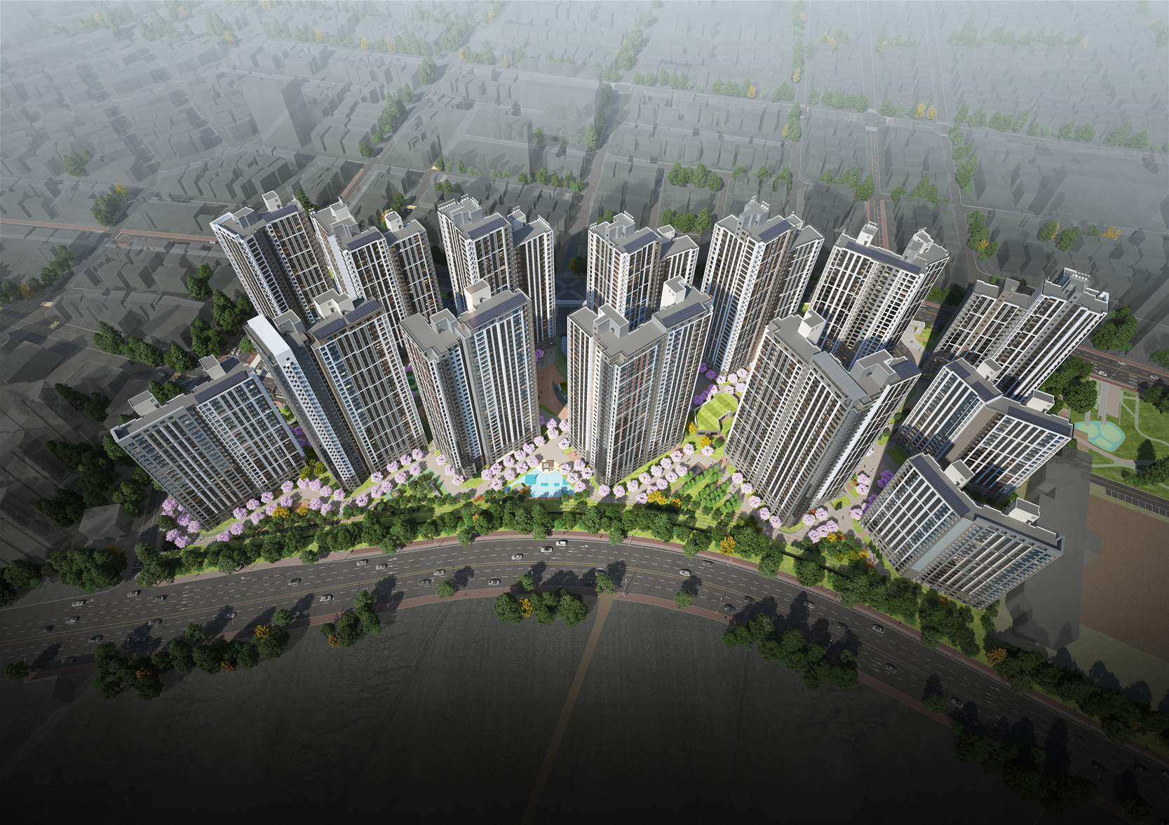 현대건설 힐스테이트 평택역센트럴시티 조감도./사진제공=현대건설